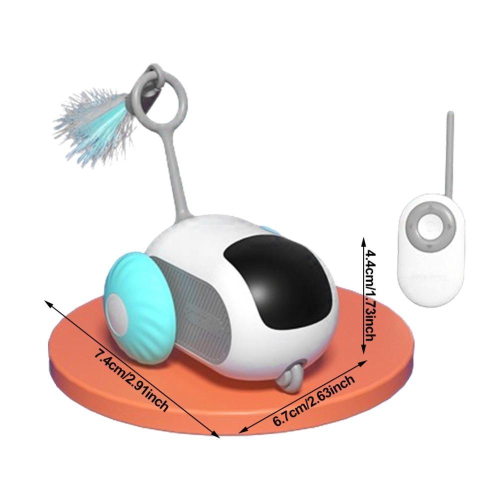 Smart Cat Toy 2 Modes Automatic Moving Remote Controlled Toy Car for Cats Dogs Interactive Playing Kitten Training Pet Supplies