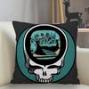 Poszewka na poduszkę Grateful Dead Dekoracja domu 45x45cm Zapinana na zamek kwadratowa poszewka na poduszkę Poszewka na poduszkę do rzucania