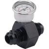EVIL ENERGY 6AN Male to 6AN Male Flare Union Coupler with 1/8 NPT Gauge Port Fitting Adapter 2PCS