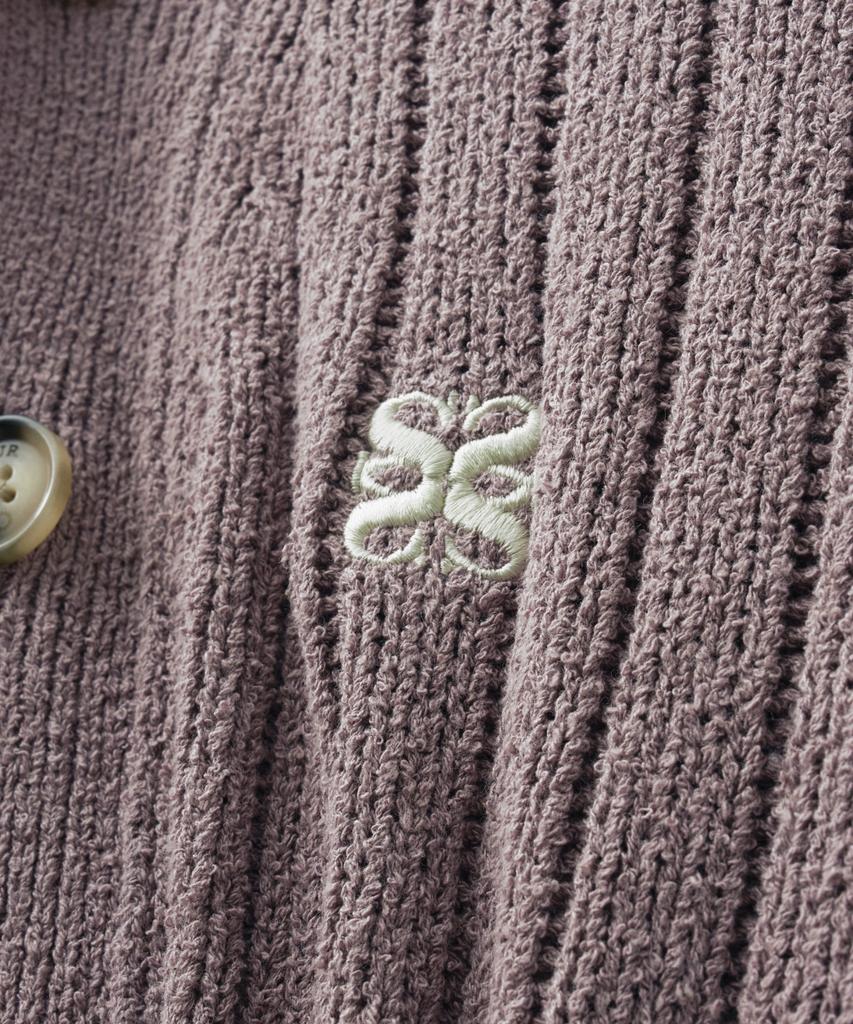Seteo Faro Oversized Boucle Cardigan Vintage Purple (Type C)