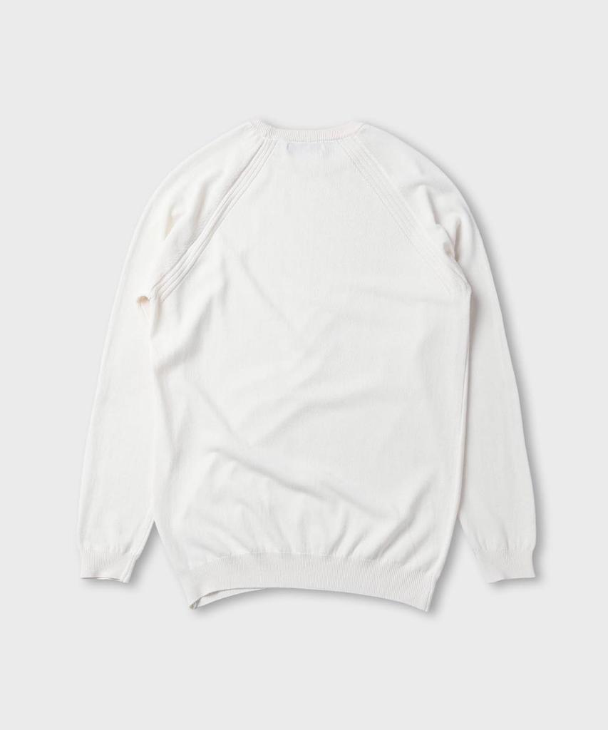 PANICALE Rib Detail Cotton Sweater [2 Colors]