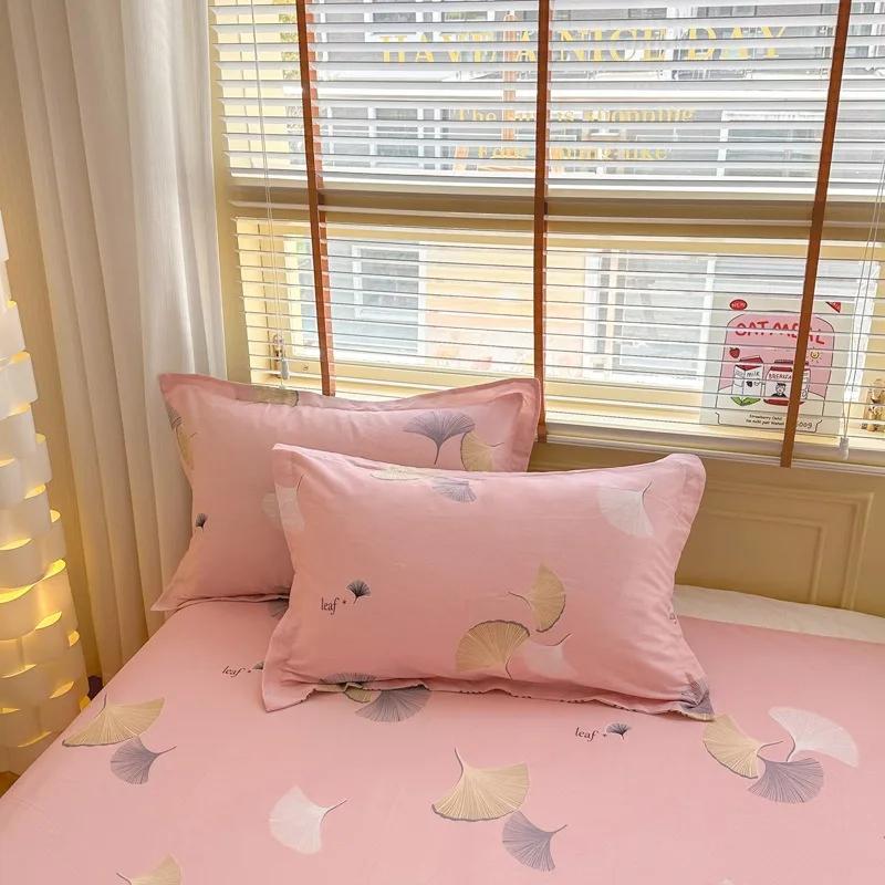 100%Cotton Pillowcases Pair Pack Cotton Pillowcases for Home Use 48x74cm Pillow Case Skin-friendly Comfortable 2pcs pillowcases