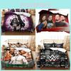 Wwe Eaw Duvet Cover Set With Active Dyeing For Double Bed Bedroom Decor