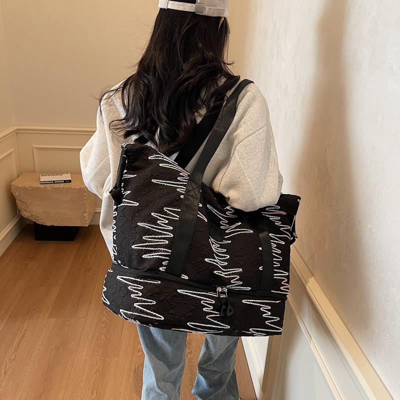 Short-distance Lightweight Large Capacity Portable Travel Bag for Business Trip Portable Luggage Bag Dry Wet Separation Sports Yoga Bag