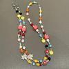 Dopamine-Inspired Colorful Strawberry Mobile Phone Crossbody Anti-Lost Lanyard
