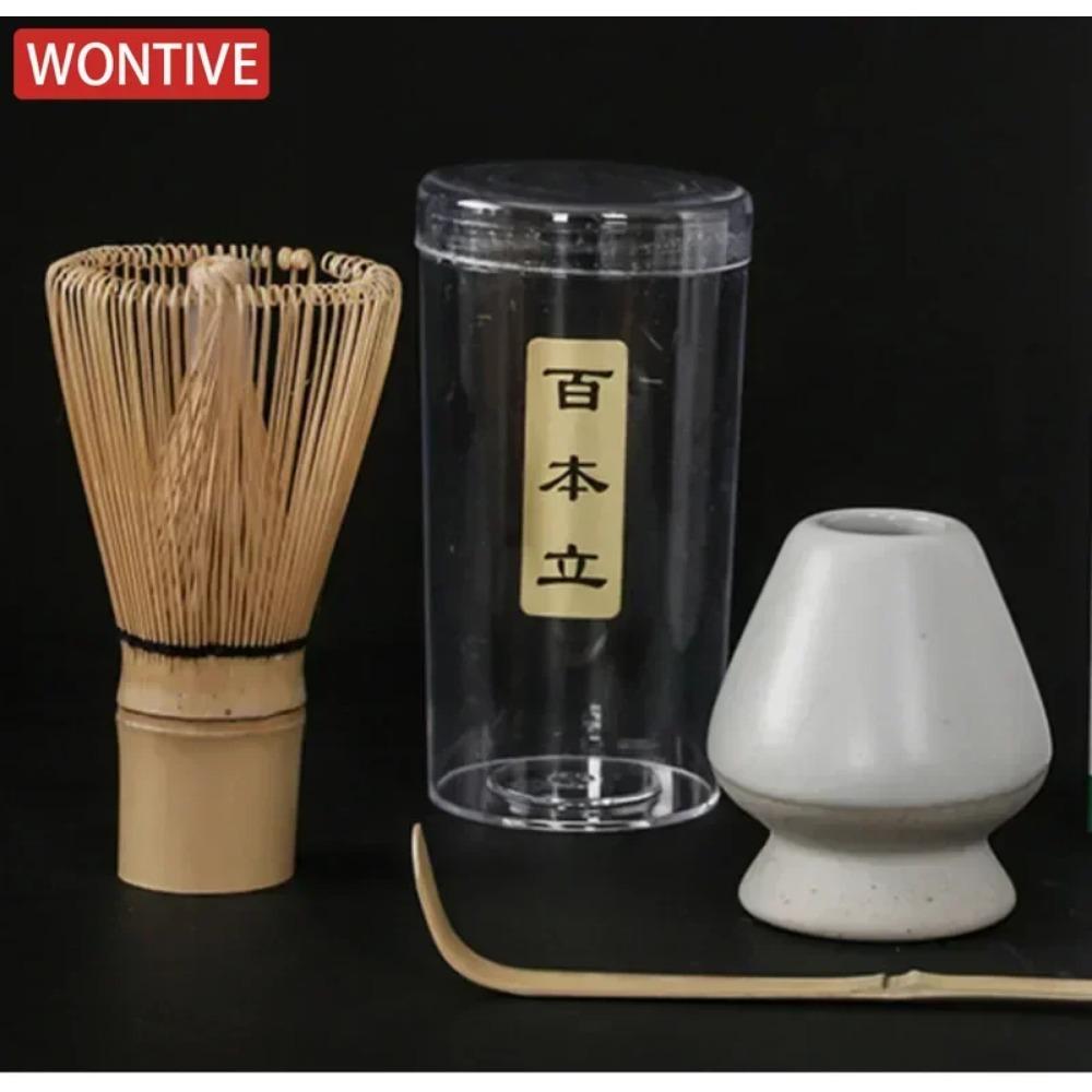 3/4 buc Set de ceai Matcha Handmade pentru Acasă Ușor de Curățat Kit Suport Instrument Bol Tel Linguriță Cadou Ceremonie Accesorii Japoneze Tradiționale