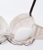 Peach John Lace Ruffle Ribbon Bra and Panty Set for Ivory E75 [WEB Exclusive] [Cute Two-Tier Fuller, Cleavage-Enhancing Busts]