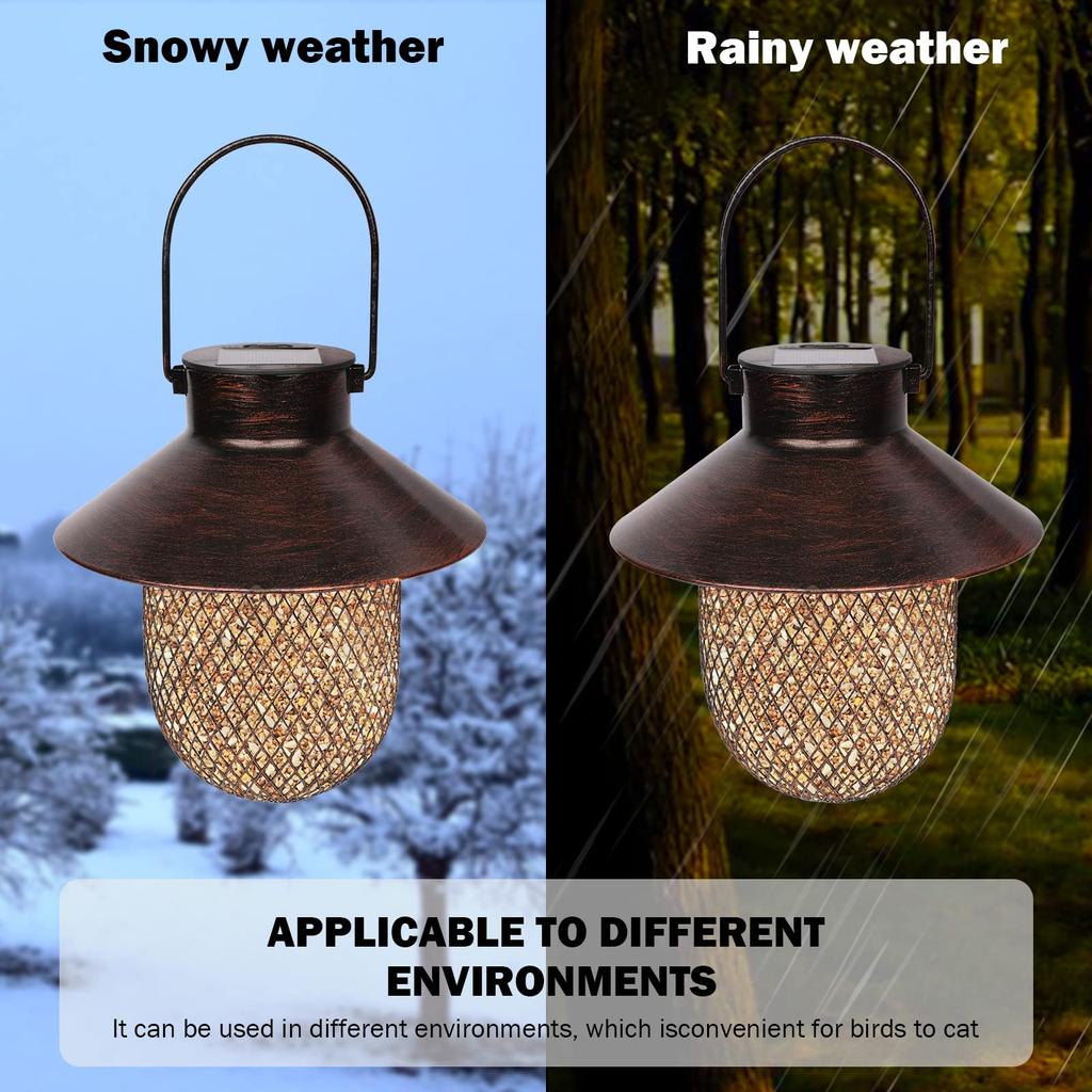 Hrănitoare solară în formă de bufniță și hrănitoare solară pentru păsări, hrănitoare rezistentă din plasă metalică de cupru pentru cinteze sălbatice, pentru decorarea terasei și grădinii în aer liber