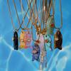 Yori Simple Versatile Natural Stone Fish Stainless Steel Necklace Jewelry for Women Animal Ocean Style Choker Suitable