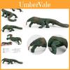 Realistic Pvc Komodo Dragon Model Lifelike Reptile Figurine Home Decor 16x4.5x3.2cm