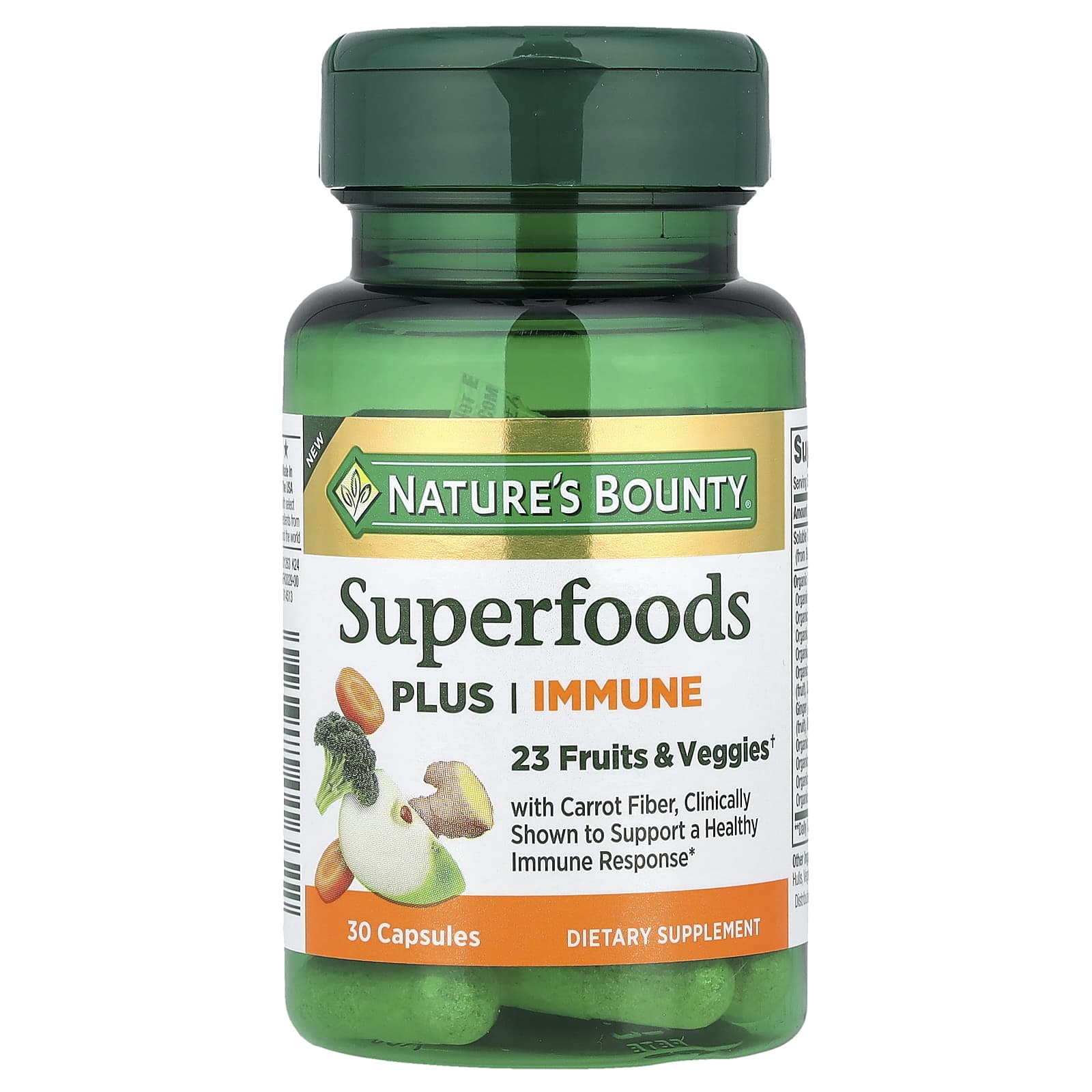 

Nature S Bounty, Superfood Plus Immune, 30 Capsules
