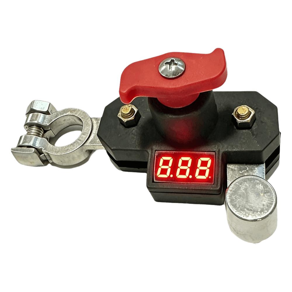 Digital Voltage Display Battery Kill Switch Dual-rotary Switch Power Disconnect Switch  24V Systems