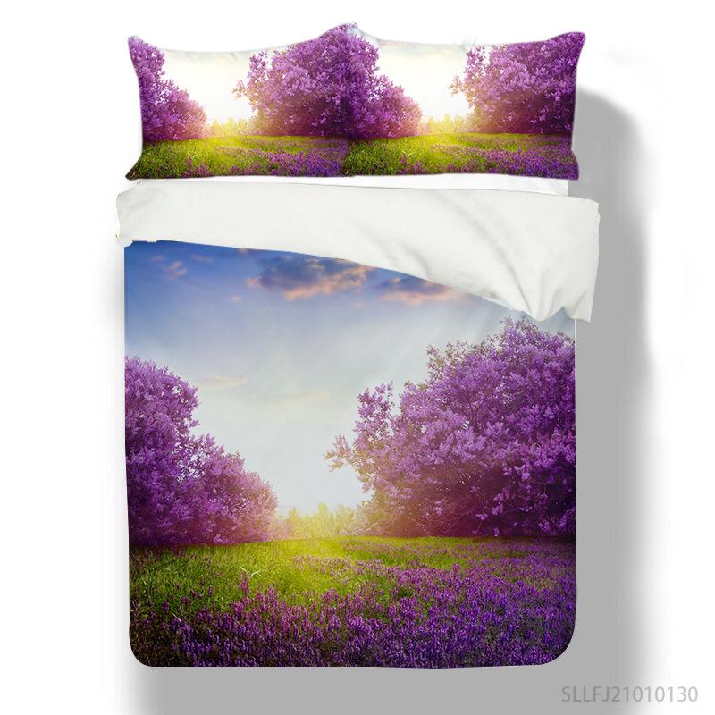 Huahai Serie Digitaldruck Bettbezug Kissenbezug Zwei- oder Dreiteiliges Set Polyester