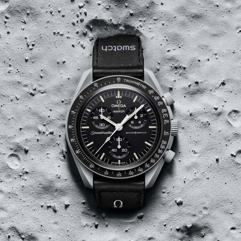 Used Moon Swatch Omega Moonswatch Moon Speedmaster Swatch Omega Speedmaster New