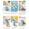 Easy To Demold Folding Ice Mold Cup with Straw Ice Kettle Silicone Collapsible Mug  Office