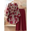 Women Casual Loose Plus Size T Shirt And Long Pants Matching Set
