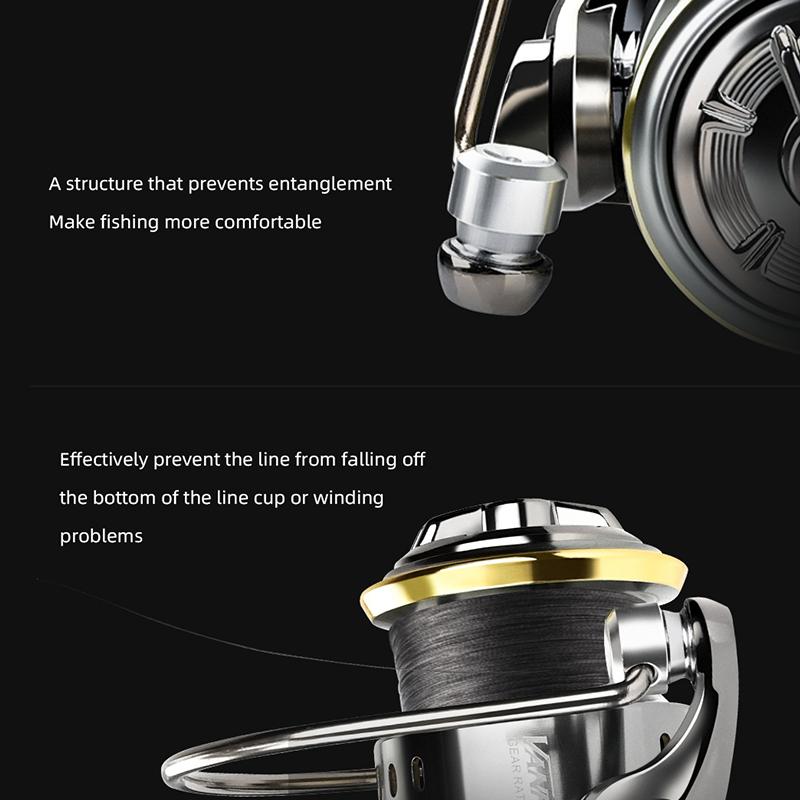 Vanpes Series Rust Free and Smooth Bearing 5.0:1 Fishing Reel Drag System 8Kg Max Power Spinning Wheel Fishing Coil