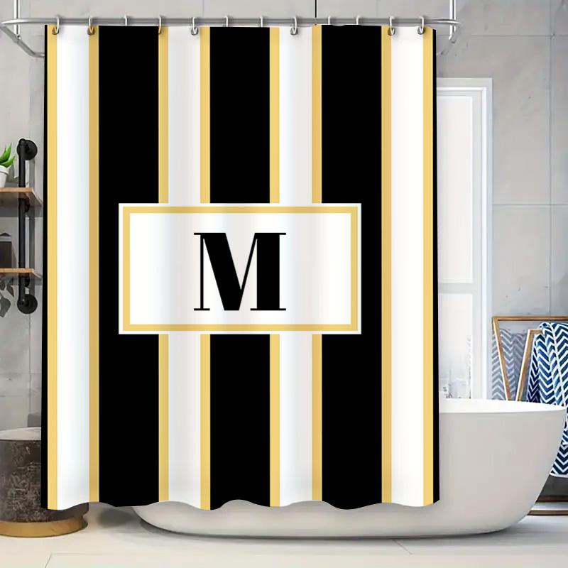 

Green Gold Marble Shower Curtain Luxury Bathroom Decor, Waterproof Fabric, Modern Home Accent (75X180Cm) 90x180cm