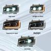Sinotruk Howo Headlight Assembly: Dual-Lens LED Daytime Running Lights, Super Bright.
