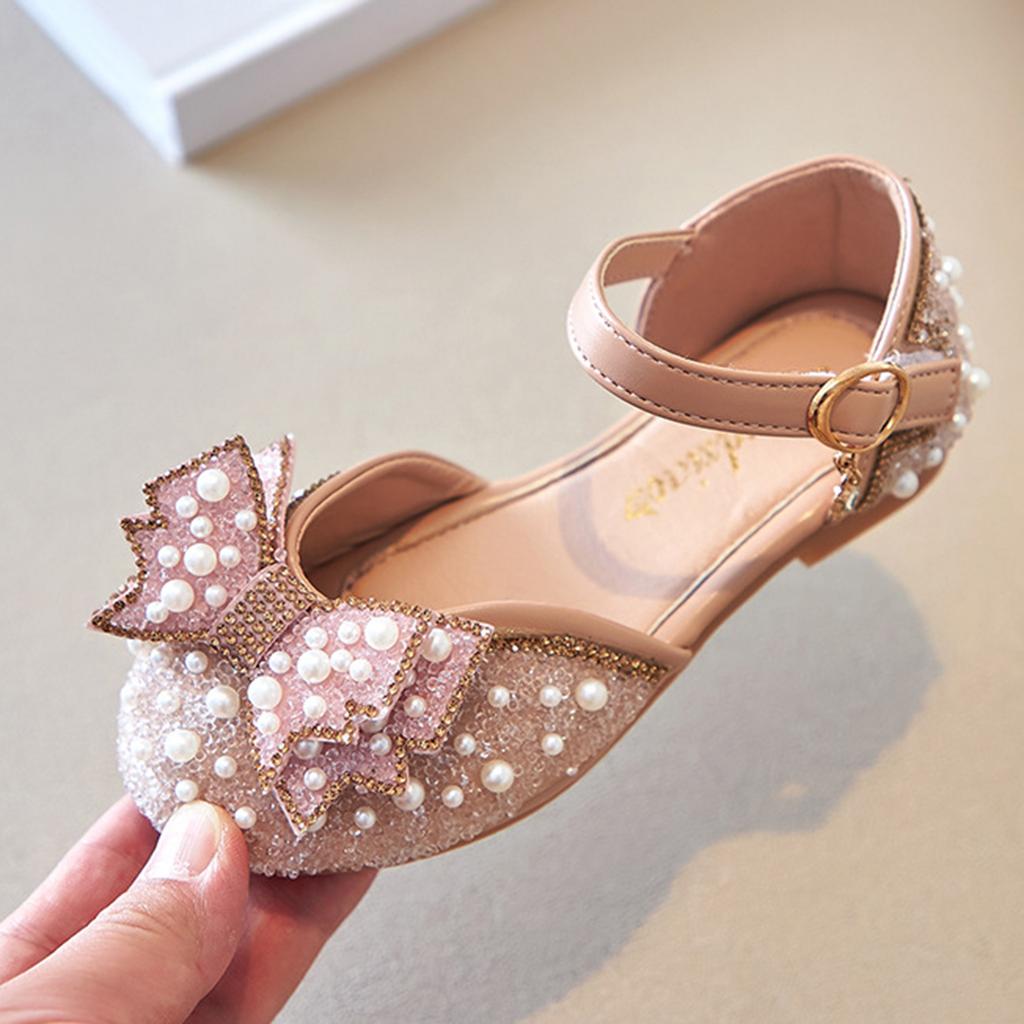 Girl's Summer Beach Sandals With Glitter Slippers And Flip Flops