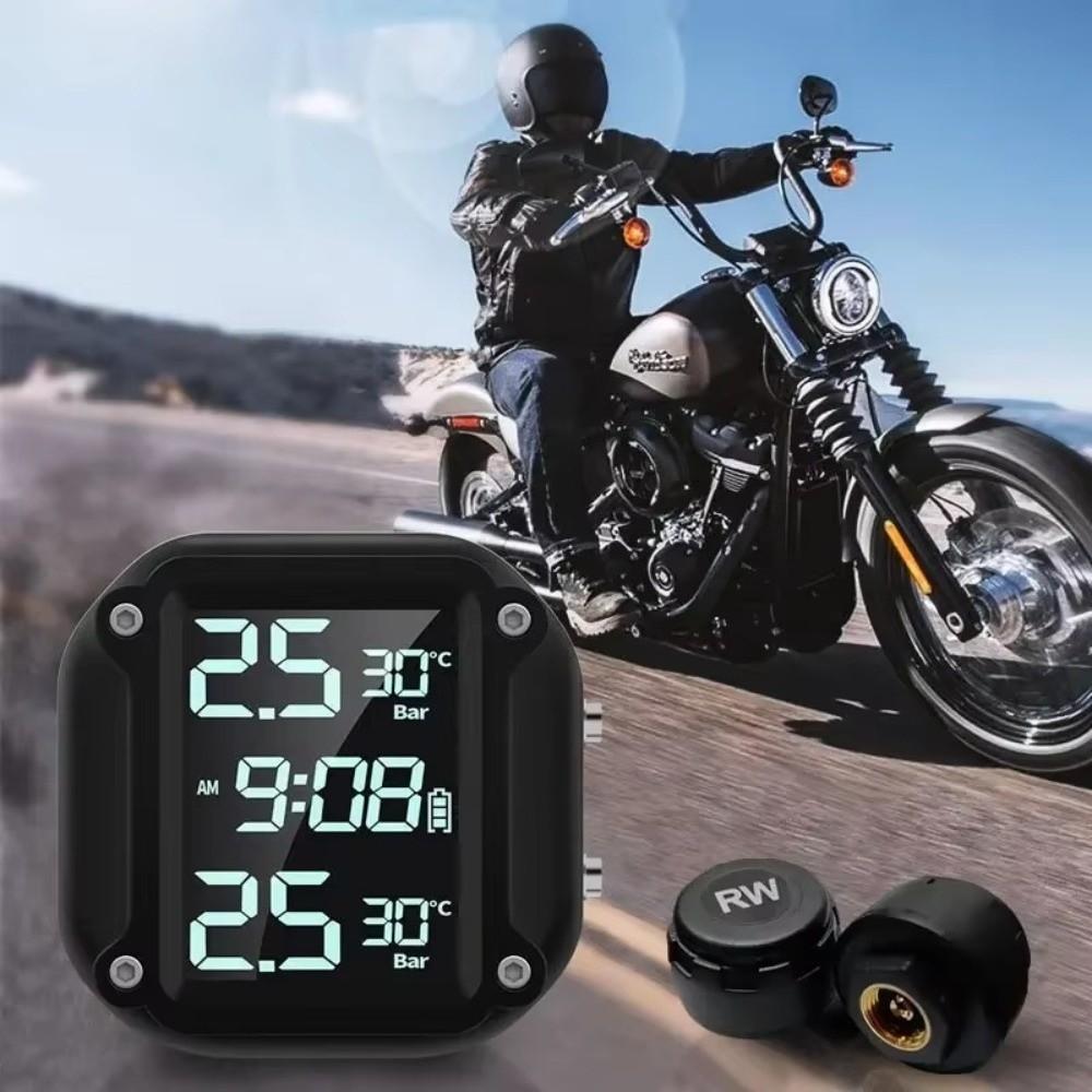 Waterproof Wireless Tire Pressure Detector  Motorcycle Tire Monitoring