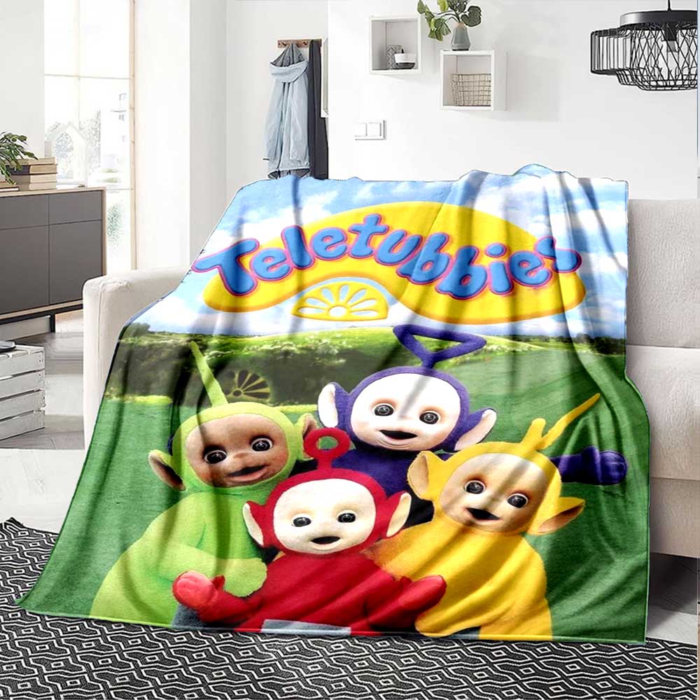 Teletubbies Hug Cozy Blanket Comfortable Ure Suitable Picnics All-Season Use Versatile Accessory Birthday Christmas Gift Blanket Y6