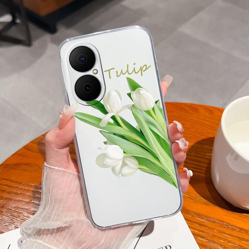 Für Huawei Enjoy 70x 80 Y6 P40 Y5 P50 Y8p Klare Hülle Niedliches Panda-Muster Weich Schlank Silikon Hohe Qualität Anti-Rutsch Langlebige Hülle Für Huawei Rückseitenabdeckungen