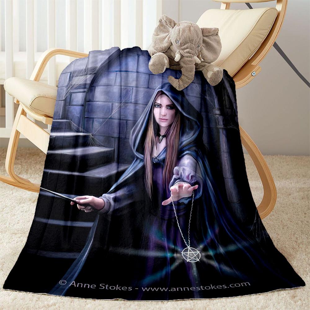 Gothic Style Blanket Soft & Cozy Perfect for Seaside Office Chair Couch for All Occasions Warmthful Decor Suitable for Gifting Relatives and Friends