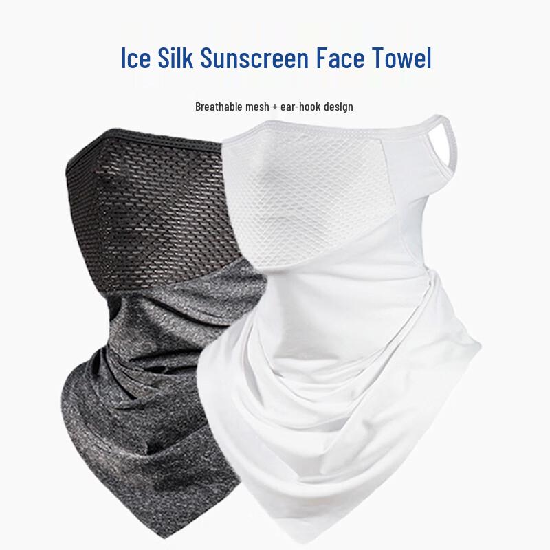 JIAOXIU Breathable Ice Silk Face Mask with Ear Loops