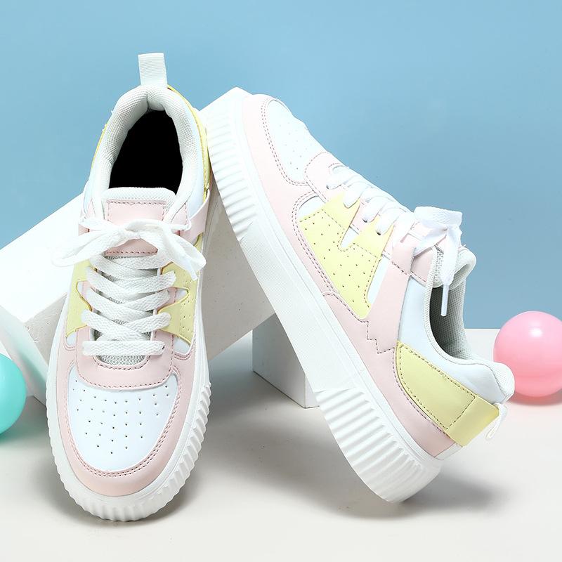 Women's Board Shoes Low-top Casual Sneakers Men PU Leather Running Walking Sports Shoes Classic Fitness Platform Shoes