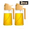 2-In-1 16oz Oil Sprayer for Cooking Olive Oil Spray Bottle 500ml Plastic Oil Dispenser for Kitchen Barbecue Salad Cooking Baking