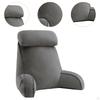 Reading Pillow for Sitting in Bed Breathable Watching TV Resting Light Gray