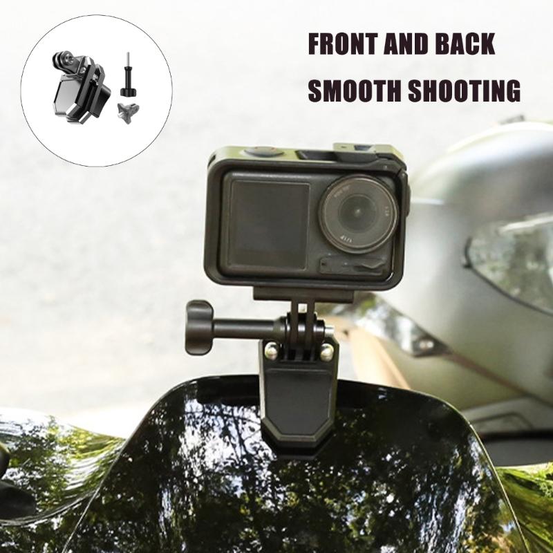 Aluminum Alloy Motorcycle Camera Mount With AntiVibration Windshield Clamp Mounts Compatibility for Action 5Pro/4/3
