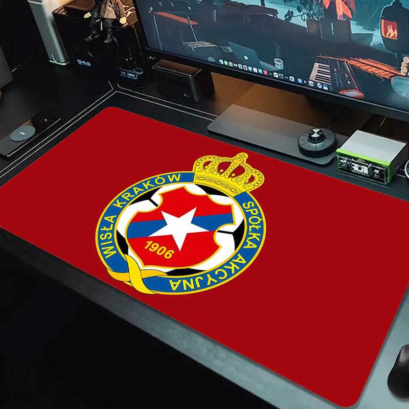 Red Star Belgrade Print Cushion Non-slip Laptop Tablet Big Mousepad XXL Mat Mini PC Playmat With Lock edge