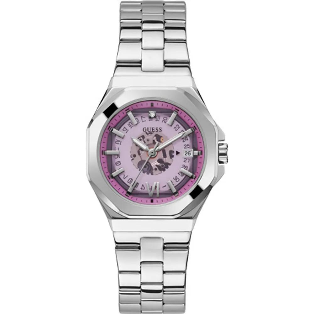 GUESS Empress Pink Stainless Steel & Metal Ladies Quartz Watch GW0551L1 розовый