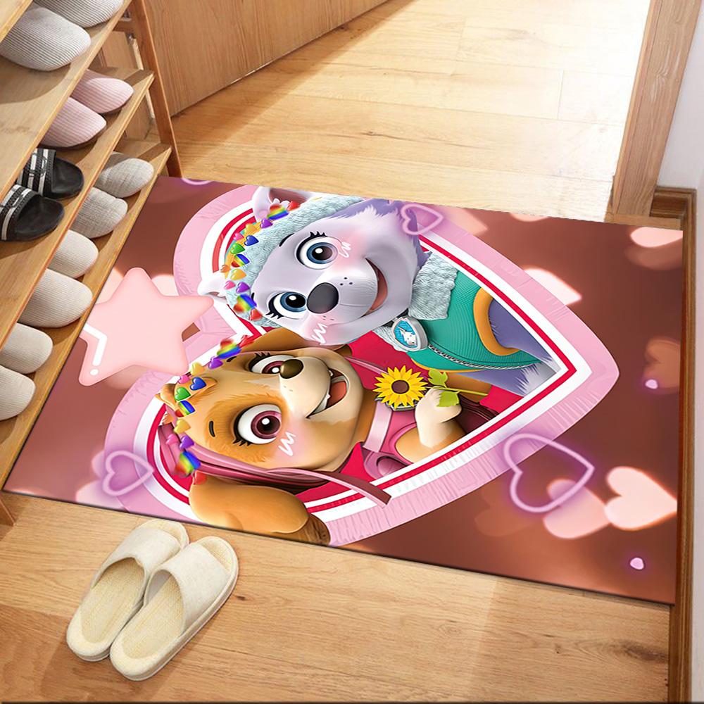 Paw Patrol Birthday Card Square rugs are a great choice for living rooms, bedrooms, home décor, and as gifts.