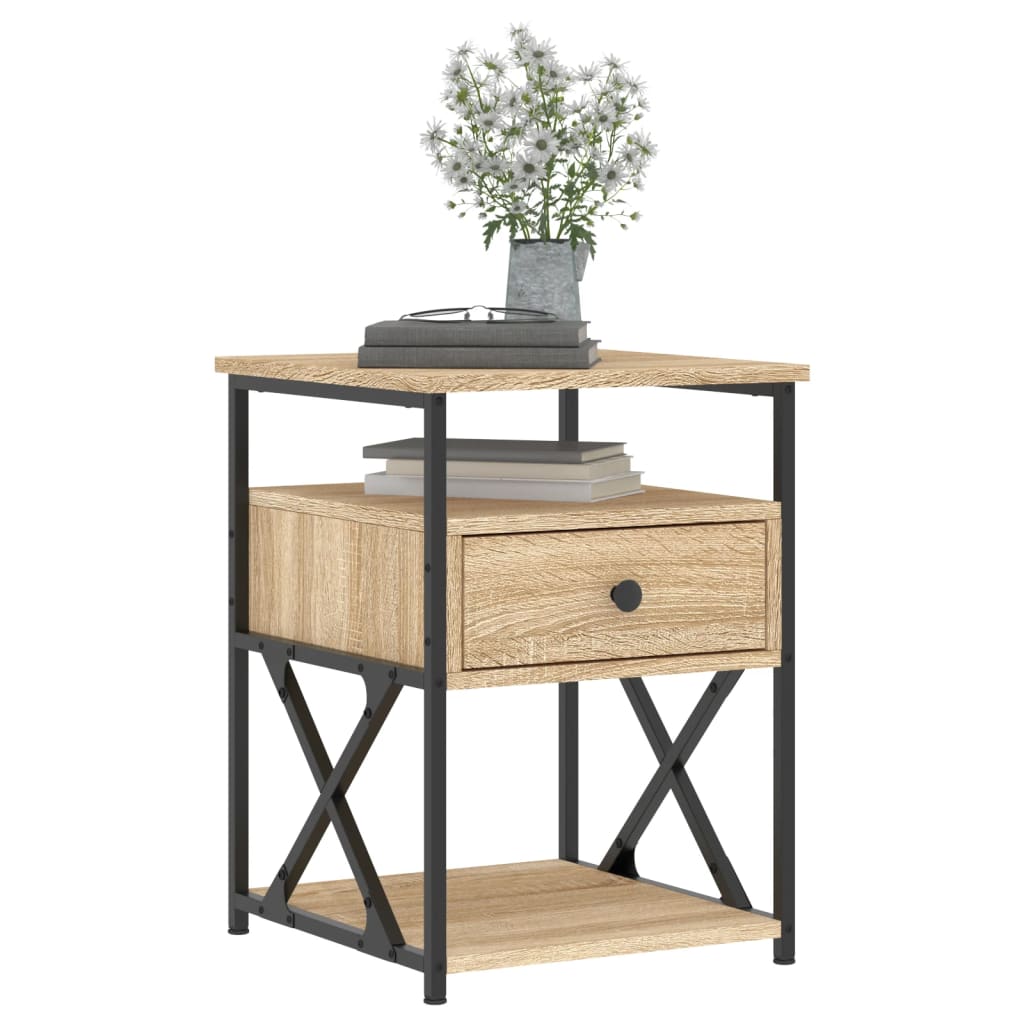 Nightstand Sonoma Oak 40 x 42 x 55 cm Engineered Wood
