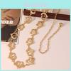 Heart Shaped Metal Waist Chain With Engraved Design For Adult Women Unique Jewelry Gift