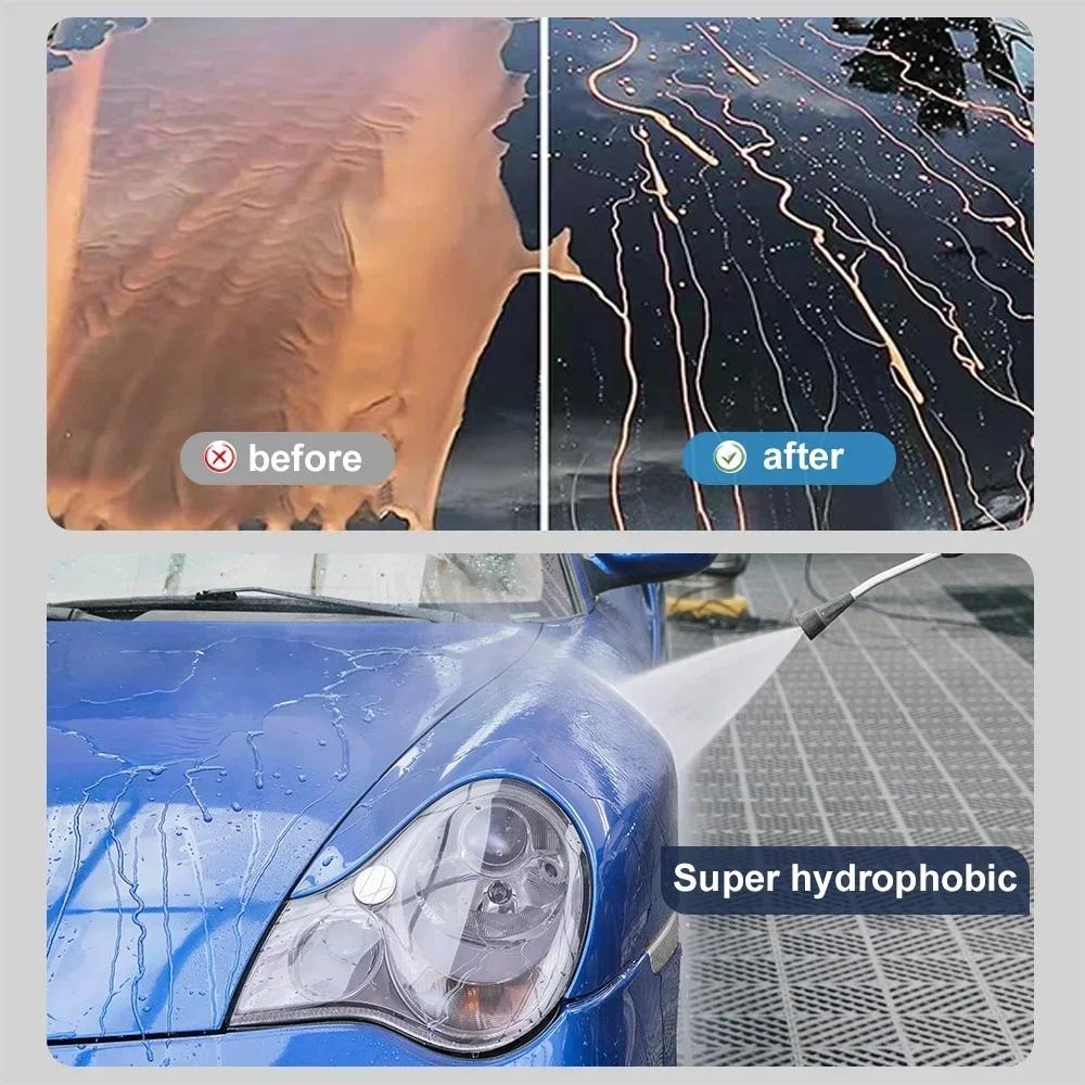 2Pcs 9H Liquid Ceramic Coat Super Hydrophobic Glass Coating Set Polysiloxane and Nano Materials Car Paint Waterproof Film Polish