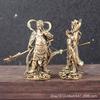 Brass Of War And Guan Gong Potrait God Of Wealth Buddha Statue Ornaments Home Crafts Coppe