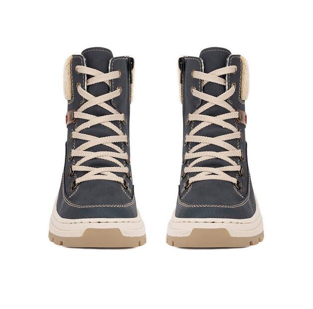 Rieker X9338-14 Blue Ankle Boots