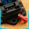 12V/24V Car Vehicle Van Circuit Standard ATO 4 Blade Fuse Box Block Holder+Fuse