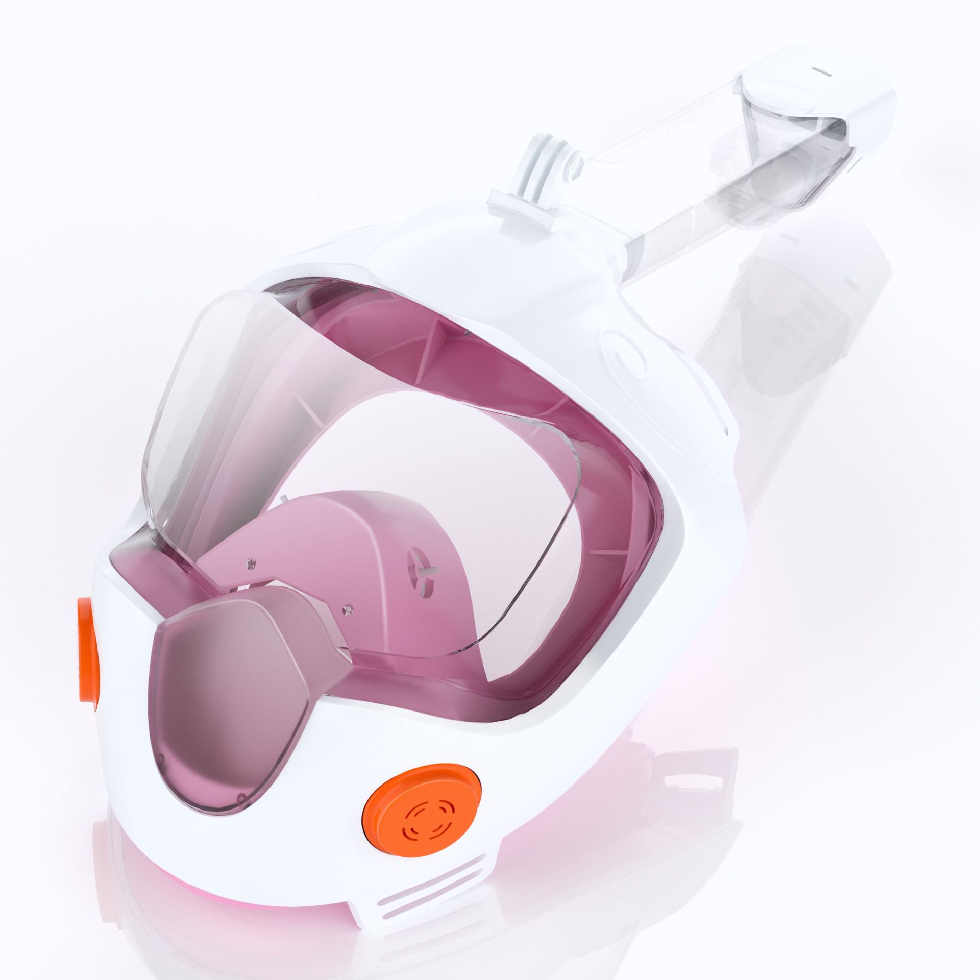Full Face Snorkel Mask for Adults Children Anti-Fog Silicone 180 Degrees Three-Piece Fully Dry Snorkeling Equipment Water Sports Children S/M