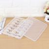 15/21 Grid Kitchen Storage Box Refrigerator Organizer Transparent Reusable Food Containers Tray For Dumpling Wonton