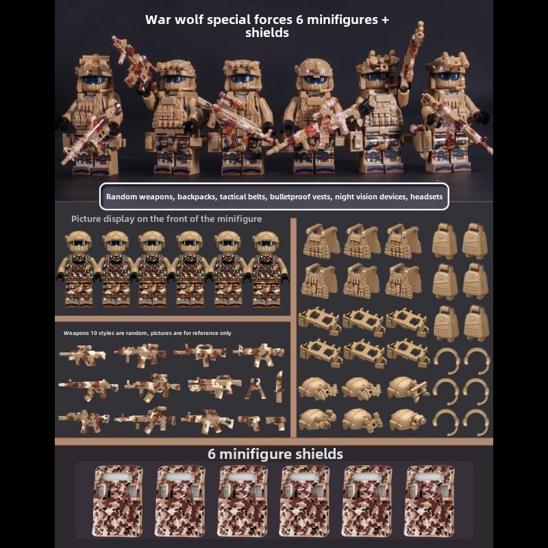 Bausteine, Figuren, humanoide Puppen, Spielzeug, Minifiguren, humanoide Puppen, Kinderspielzeug, Geburtstagsgeschenke, Zeichentrickfiguren.