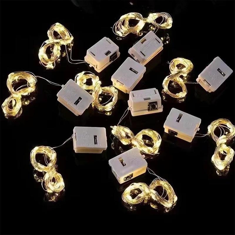 Adjust the Atmosphere Light Gift Box Light String LED String Copper Wire Lamp Adjust the Flashing Warm Light String