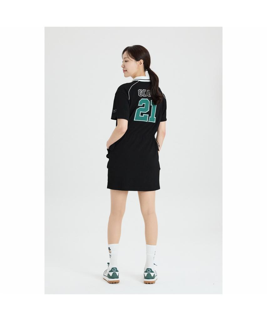 Goldeunbeeo (W) Pique Polo Collar One-Piece G5Uam26231Bkx