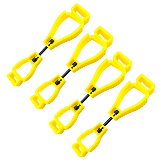 4Pcs Plastic Glove Clip Heavy Duty Outdoor Construction Work Glove Holder Multifunction Camping Hiking Glove Towel Hat Clamp Hanger Keeper Grabber