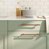 VidaXL Cabinet Handles 10 Pcs, Door Handles with Screws, Drawer Handles for Cupboards Buffets Lockers Crates, 3203715