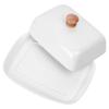 BUTTER DISH CERAMIC BUTTER DISH WHITE 139678